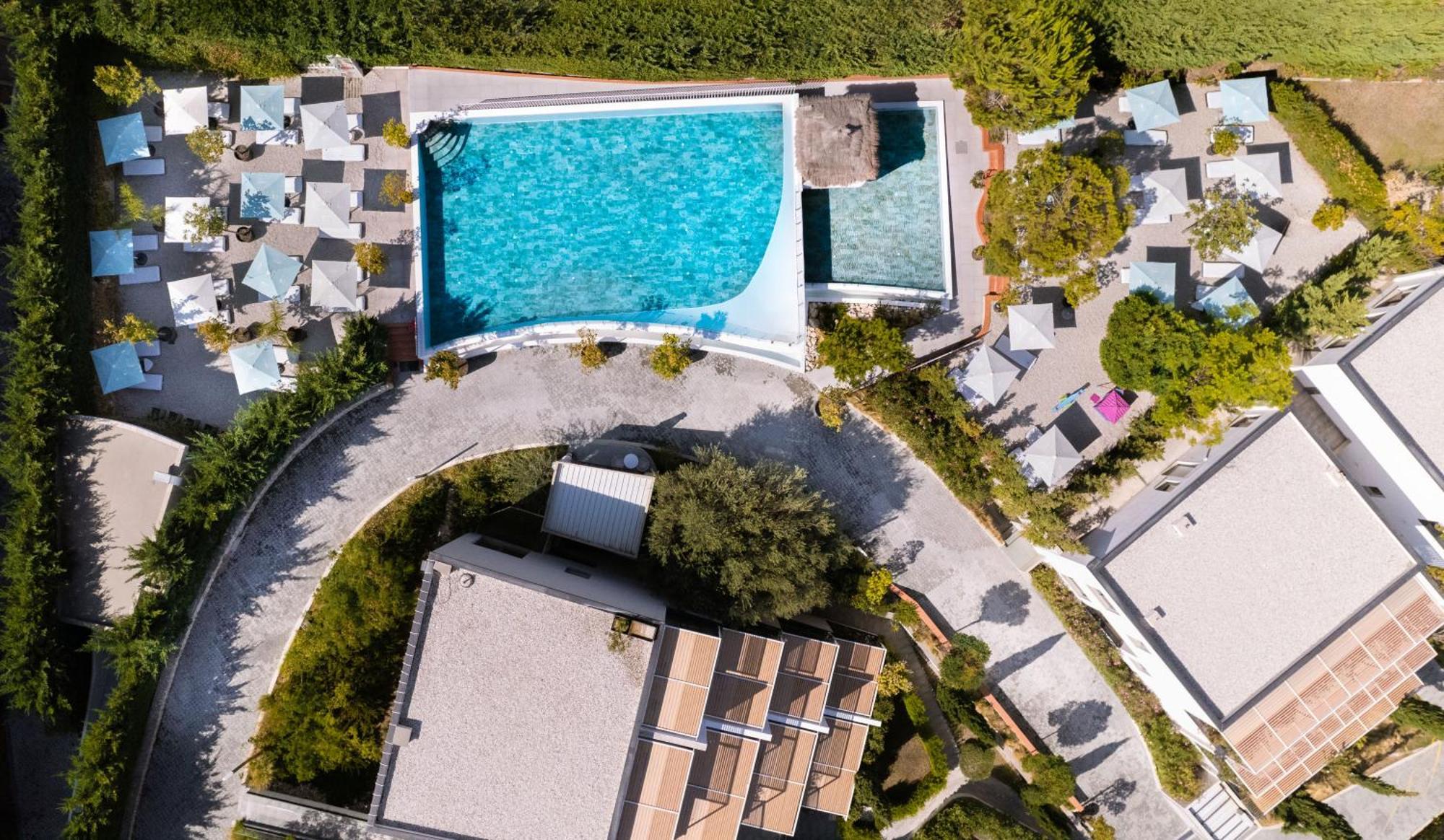 Vlorë Maritim Marina Bay Resort Spa & Casino Adult Friendly מראה חיצוני תמונה Aerial view of the resort